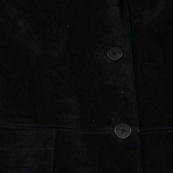 Lord & Taylor Vintage Black Suede Jacket Blazer - Picture 13 of 13